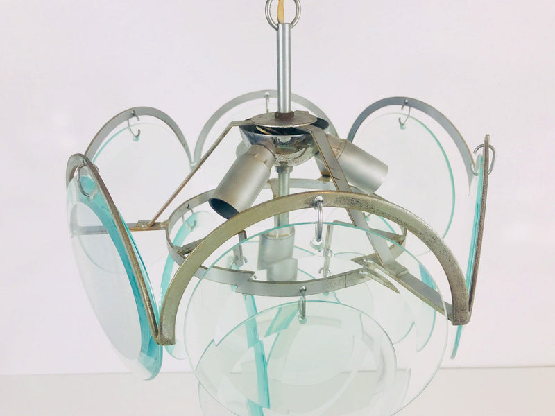 Gino Vistosi Glass Chandelier, Italy, 1960s