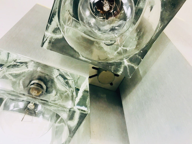 Chrome Italian Flush Mount by Sciolari, Italy, 1960s
