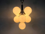 Mid-Century 9-Arm Chrome Ceiling Lamp from Kaiser, Germany, 1960s