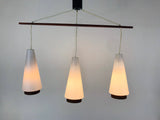 Mid-Century Modern Danish Teak Hanging Lamp, 1960s