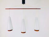 Mid-Century Modern Danish Teak Hanging Lamp, 1960s