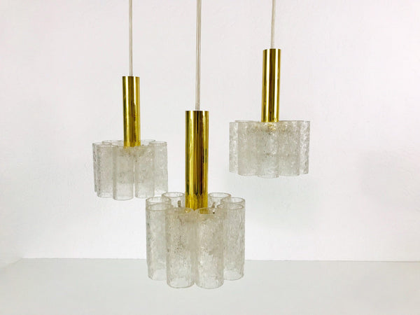 Midcentury Modern Cascade Pendant Lamp by Doria, Germany, 1960s