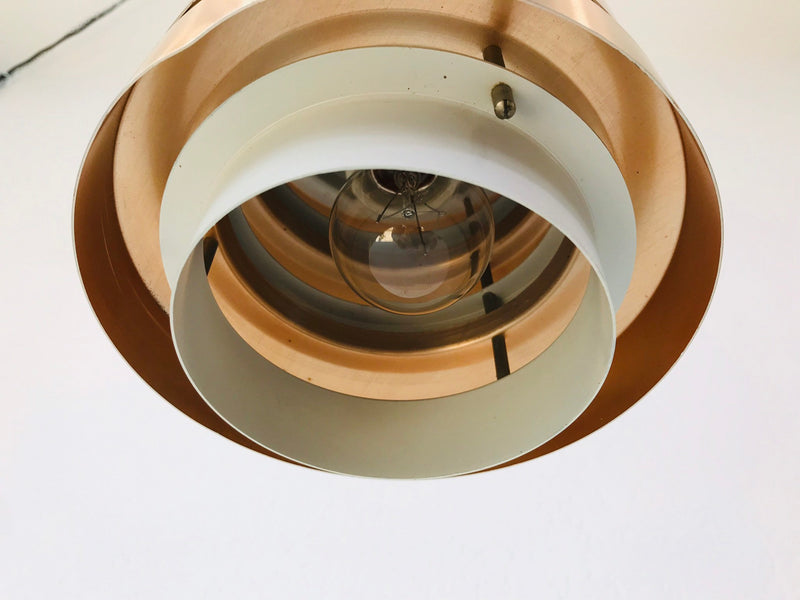 Danish Copper Hanging Lamp, 1960s
