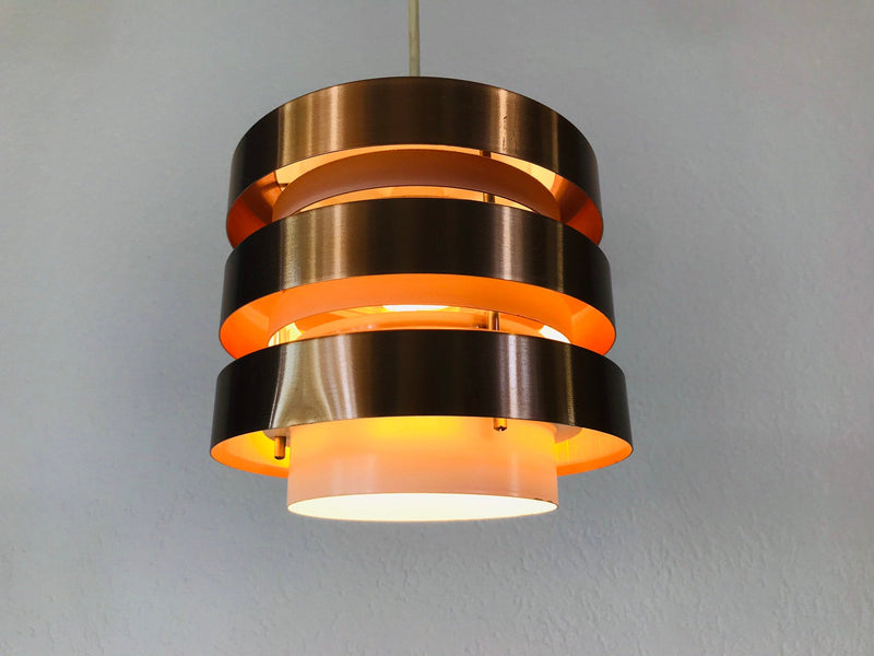 Danish Copper Hanging Lamp, 1960s