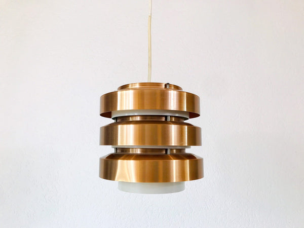 Danish Copper Hanging Lamp, 1960s