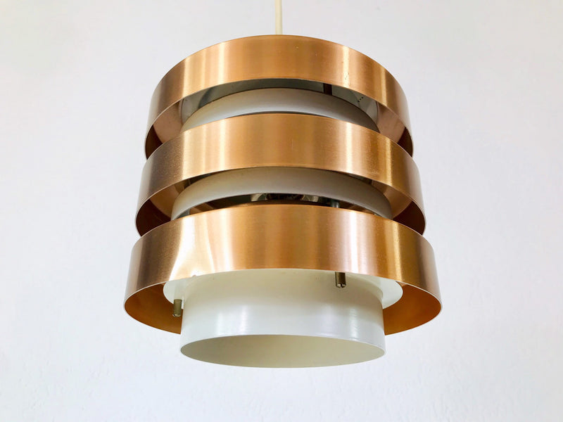 Danish Copper Hanging Lamp, 1960s