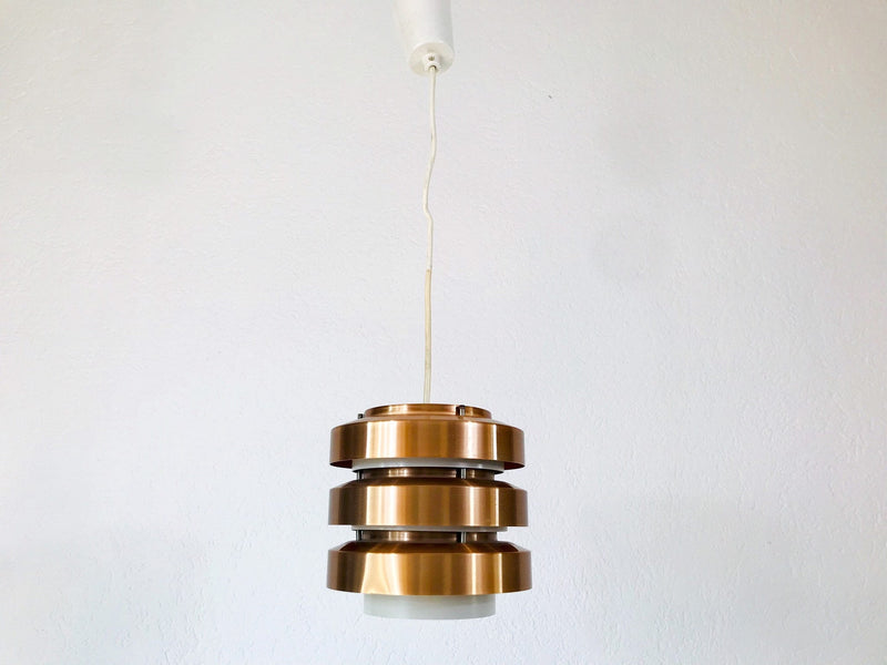 Danish Copper Hanging Lamp, 1960s