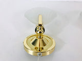 Pair of 2 Golden Italian Wall Lamps, Italy, 1980s
