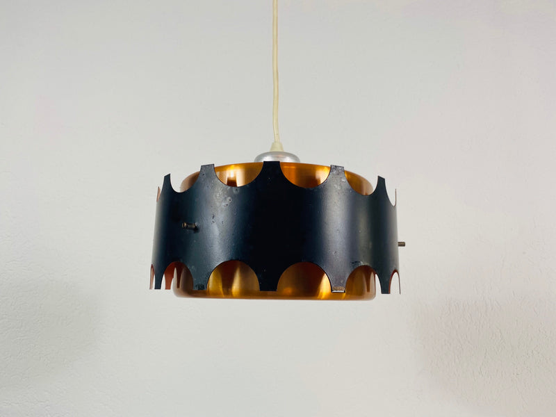 Danish Copper Hanging Lamp, 1960s