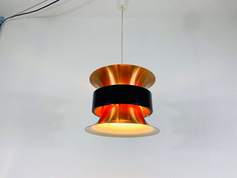 Danish Copper Hanging Lamp, 1960s
