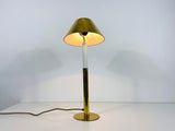 German Midcentury Solid Brass Table Lamp by Vereinigte Werkstätte, 1960s
