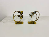 Pair of 2 Beautiful Brass Table Lamps, Germany 1960s