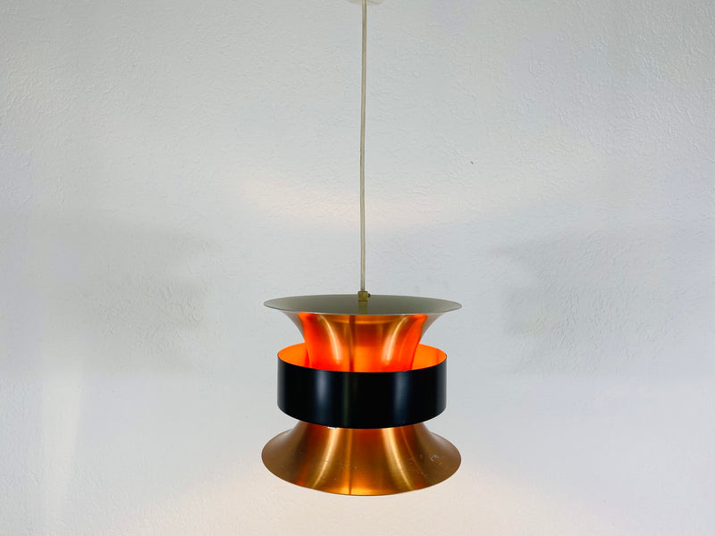 Danish Copper Hanging Lamp, 1960s