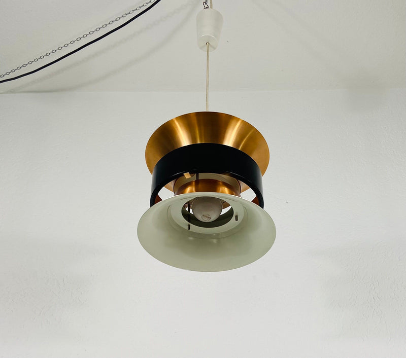 Danish Copper Hanging Lamp, 1960s