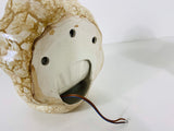 Very Rare Set of 2 Shell Shaped White Opaline Wall Lamps, Germany, 1960s