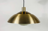 Danish Brass Hanging Lamp, Denmark, 1970s