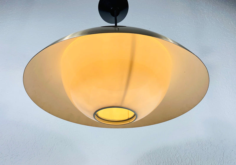 Danish Brass Hanging Lamp, Denmark, 1970s
