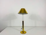 German Midcentury Solid Brass Table Lamp by Vereinigte Werkstätte, 1960s