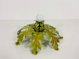Green Florentine Flower Shape Flushmount Attributed to Banci Firenze, 1950s
