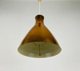 Midcentury Rare Copper Pendant Lamp by Vereinigte Werkstätte, 1960s