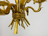 Golden Wheat Sheaf Pendant Lamp by Hans Kögl, Germany, 1970s