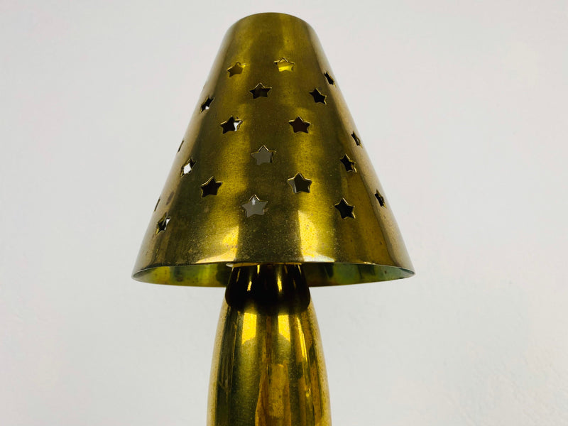 Midcentury Solid Brass Table Lamp by Studio Lambert, 1980s
