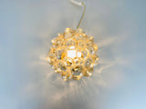 Bubble Glass Table Lamps with Brass Base by Limburg, Germany, 1970s