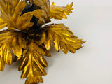 Golden Florentine Flower Shape Flushmount by Banci, Italy, 1970s