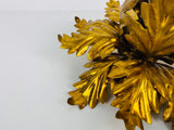 Golden Florentine Flower Shape Flushmount by Banci, Italy, 1970s