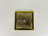 Midcentury Square Ice Glass Flushmount by J.T. Kalmar, 1960s
