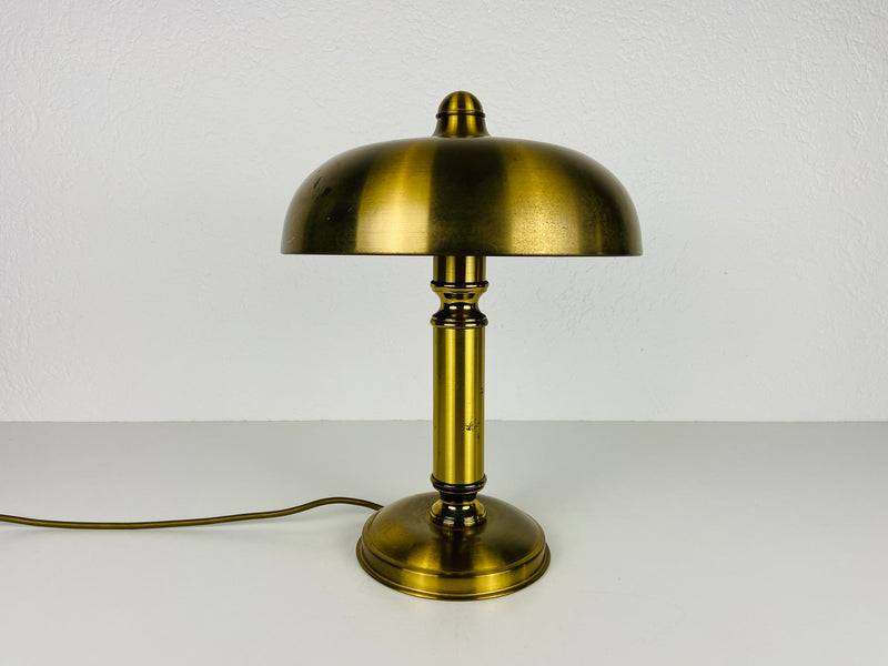 1 of 2 Midcentury Full Brass Table Lamps, 1960s, Germany