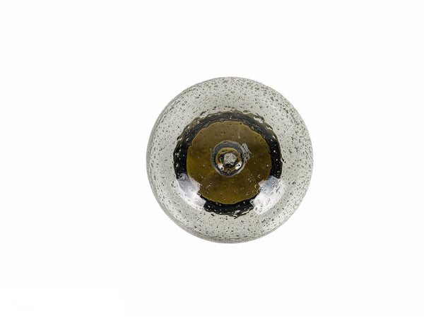 Hillebrand Brass and Glass Flush Mount, 1960s, Germany