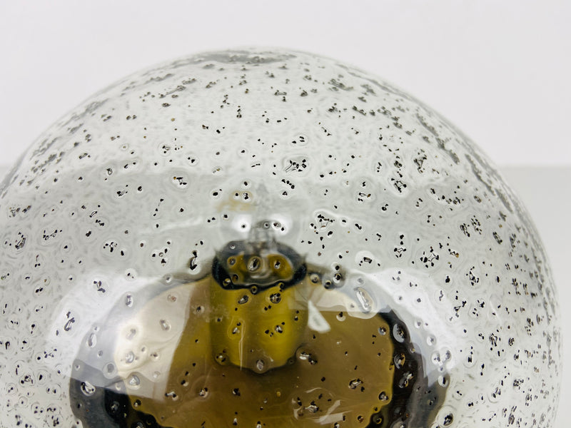 Hillebrand Brass and Glass Flush Mount, 1960s, Germany