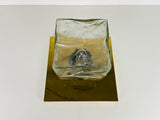 Midcentury Square Ice Glass Flushmount by J.T. Kalmar, 1960s