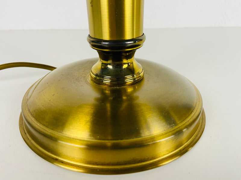 1 of 2 Midcentury Full Brass Table Lamps, 1960s, Germany