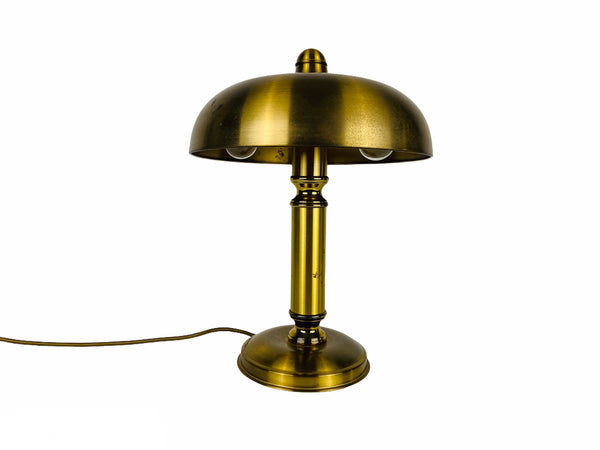 1 of 2 Midcentury Full Brass Table Lamps, 1960s, Germany